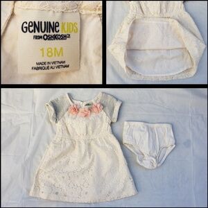 FINAL PRICE ! 18M OSHKOSH lace dress 2 piece set